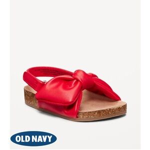 Old Navy Kids Bright Red Bow Sandals